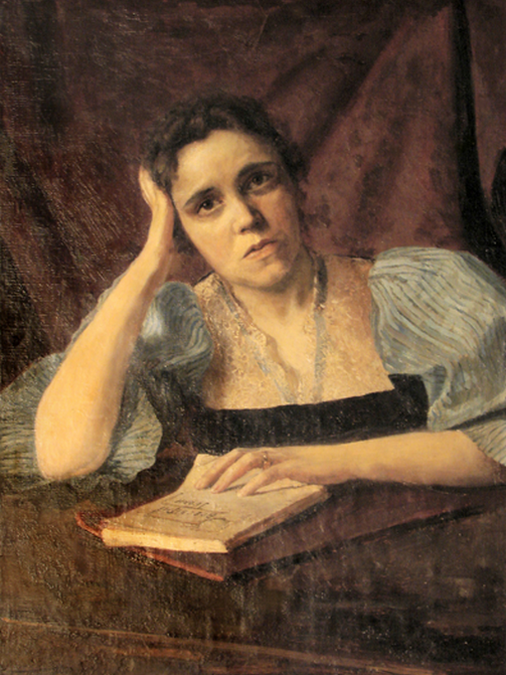 Портрет Людмили Старицької, 1892 рік. З фондів Музею видатних діячів української культури