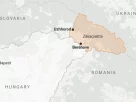карта розташування Закарпаття
