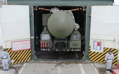 Міжконтинентальна ракета «РС-24-ЯРС» у російському регіоні Алтай, квітень 2024 року