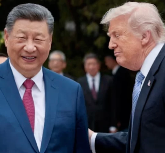 Сі Цзіньпін і Дональд Трамп у Пекіні під час саміту минулого тижня