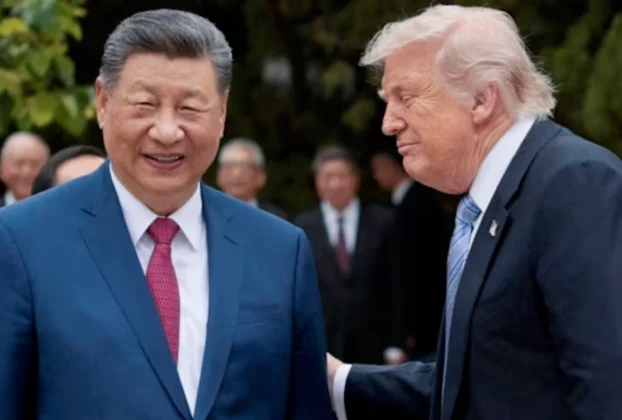 Сі Цзіньпін і Дональд Трамп у Пекіні під час саміту минулого тижня