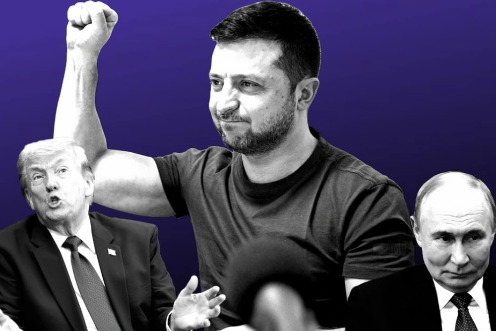Зеленський Трамп Путін ілюстрація