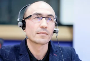 Руслан Габбасов, який, за твердженням Литви, став об’єктом російського замаху на вбивство, у Брюсселі в 2023 році.