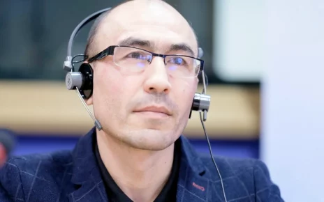 Руслан Габбасов, який, за твердженням Литви, став об’єктом російського замаху на вбивство, у Брюсселі в 2023 році.