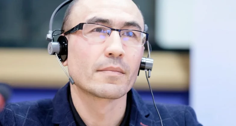 Руслан Габбасов, який, за твердженням Литви, став об’єктом російського замаху на вбивство, у Брюсселі в 2023 році.