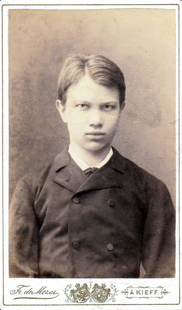 Агатангел у рік вступу в Колегію Галагана у Києві, 1885 рік