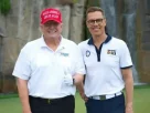 Дональд Трамп та Олександр Стабб під час гри у гольф