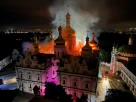пожежа після обстрілу Києва Росією у Успенській Києво-Печерській Лаврі