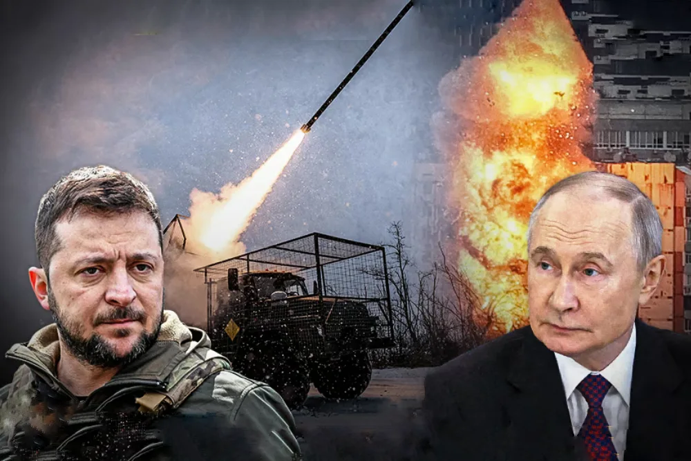 Володимир Зеленський та Володимир Путін