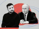 Володимир Зеленський та Володимир Путін на ілюстрації