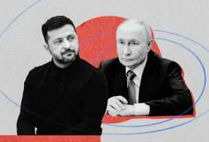 Володимир Зеленський та Володимир Путін на ілюстрації