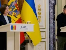 Президент Молдови Майя Санду та президент України Володимир Зеленський виступають на пресконференції в Києві 25 січня 2025 року