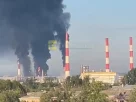 Нафтопереробний завод у Новокубишевську в Самарській області, що загорівся внаслідок авіаудару України