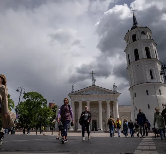 Міністерство оборони Литви надіслало попередження на телефони людей у центрі Вільнюса 20 травня 2026 року