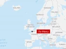 Мапа де російський військовий корабель зробив попереджувальні постріли в бік яхти під прапором Британії, яка рухалася «небезпечним курсом»