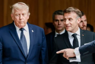 Президент США Дональд Трамп і президент Франції Еммануель Макрон