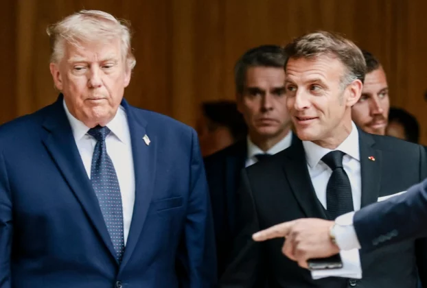 Президент США Дональд Трамп і президент Франції Еммануель Макрон