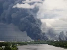 наслідки удару безпілотників по НПЗ у Москві