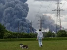 Клуби диму після атаки українського дрона в Москві