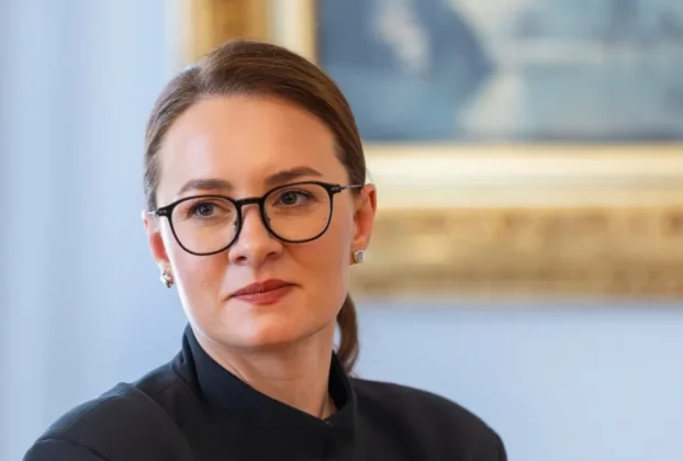 Прем’єр-міністр України Юлія Свириденко прибуває на зустріч із президентом Литви Гітанасом Науседою до Президентського палацу у Вільнюсі, Литва, у понеділок, 1 червня 2026 року