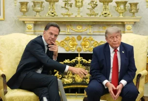 генеральний секретар НАТО Марк Рютте з Дональдом Трампом