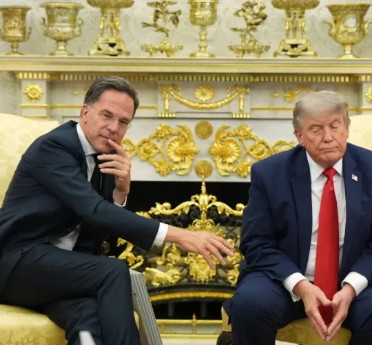 генеральний секретар НАТО Марк Рютте з Дональдом Трампом