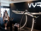 Виставковий стенд у Києві, Україна, минулого місяця, компанії «Вирій» — виробника дронів, у якої у вівторок відбувся обшук