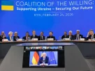 Президент України Володимир Зеленський та лідери ЄС беруть участь у засіданні «Коаліції охочих» 24 лютого 2026 року