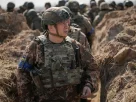 Генерал Олександр Сирський у траншеї на північ від Києва, столиці України, у 2022 році
