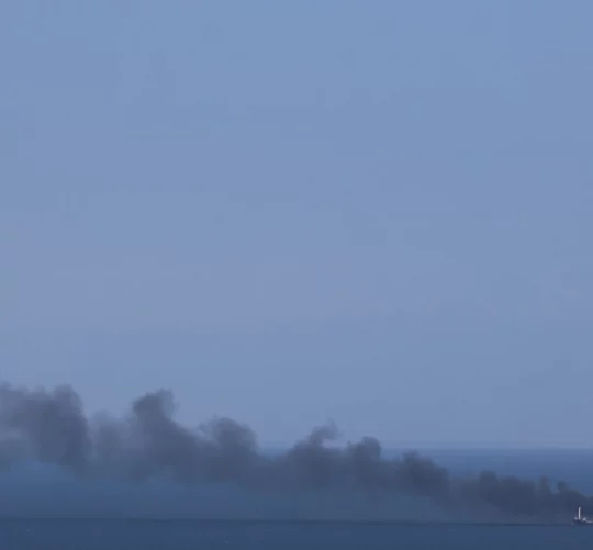горить корабель