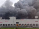 пожежа у логістичному центрі у Рязані після ударів українських дронів