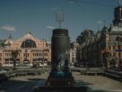 П'єдестал у центрі Києва, біля Бессарабського ринку на якому колись стояла статуя Володимира Леніна