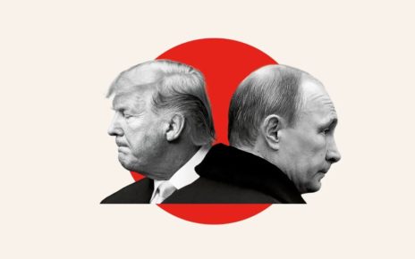 ілюстрація де зображені Трам та Путін