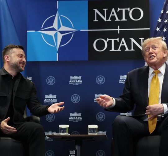 Зеленський та Трамп на зустрічі НАТО