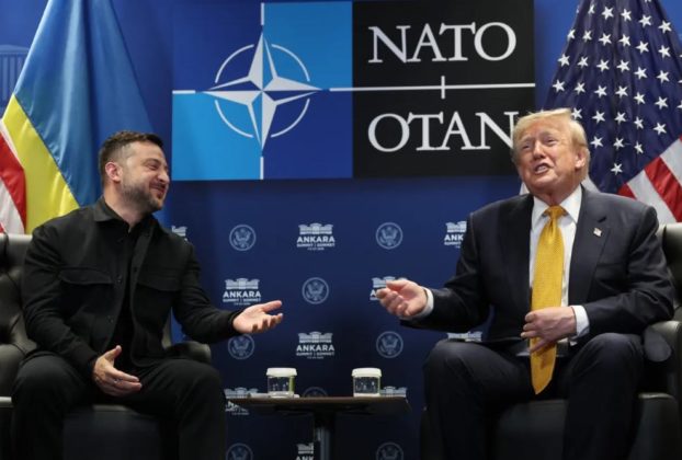 Зеленський та Трамп на зустрічі НАТО