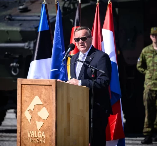 30 червня міністр оборони Німеччини Борис Пісторіус бере участь у церемонії у Валзі, Естонія