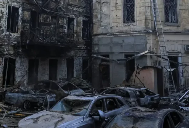руйнування у Одесі від час останнього ракетного обстрілу міста