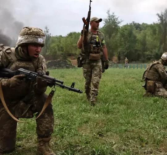українська військова піхота на тренуванні