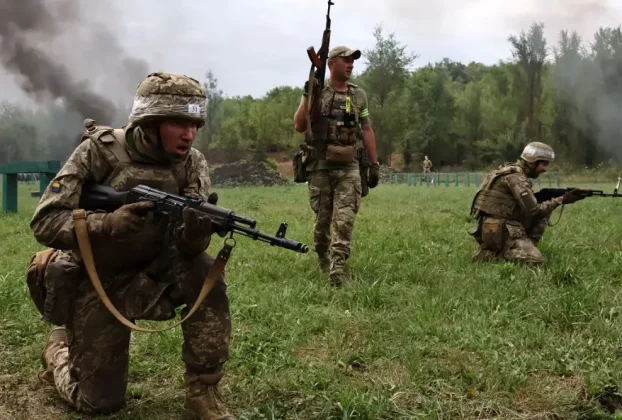 українська військова піхота на тренуванні