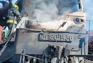 обстріл цивільного потяга Росією з безпілотника