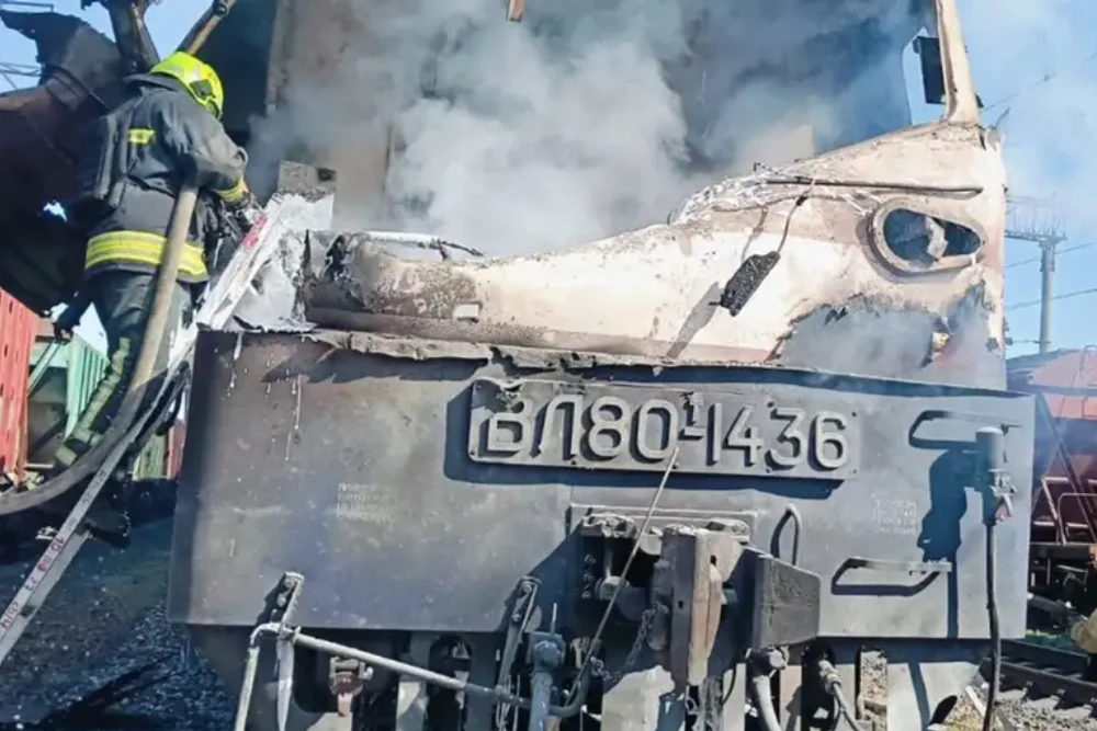 обстріл цивільного потяга Росією з безпілотника