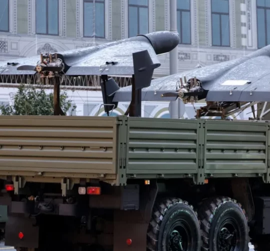 транспортування дронів типу Шахед на параді у Москві