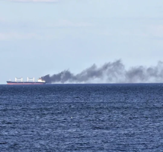 уражений дроном корабель у Чорному морі