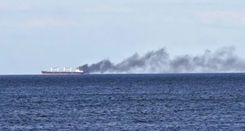 уражений дроном корабель у Чорному морі