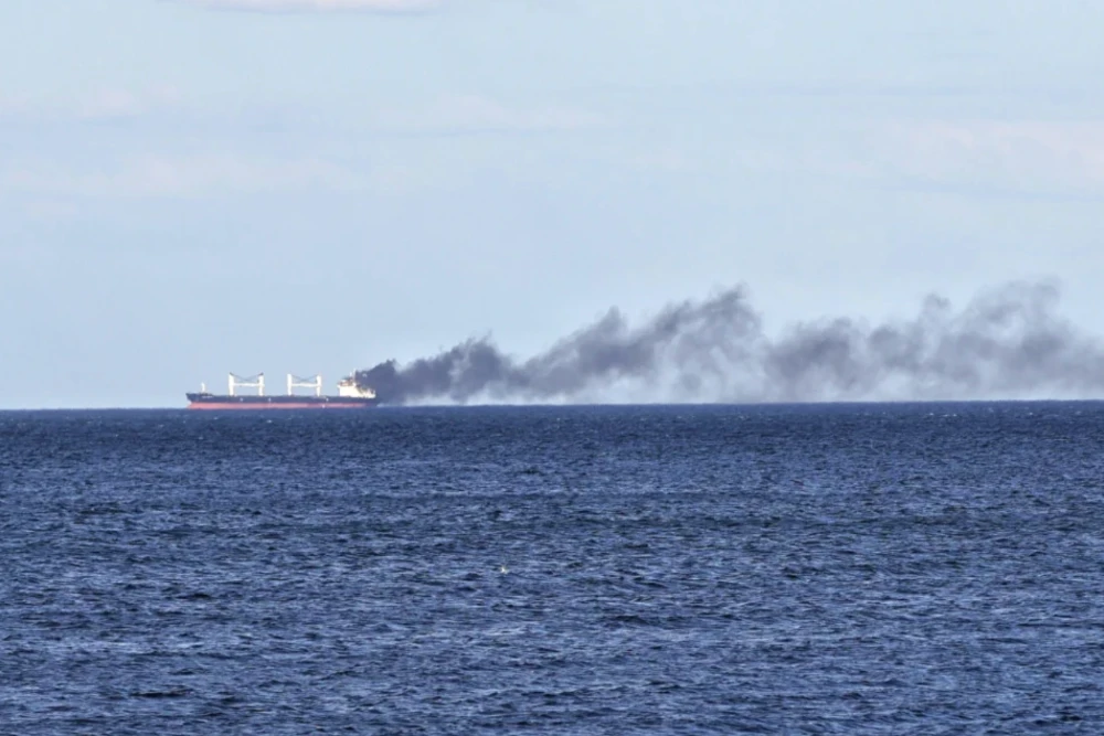 уражений дроном корабель у Чорному морі