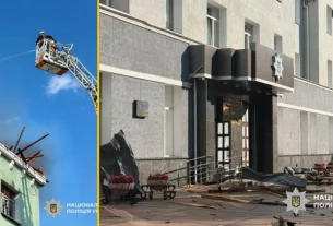 поліцейська дільниця на Житомирщині була уражена реактивним дроном