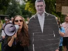 протестувальники які захищали Михайла Федорова на посаді міністра оборони України
