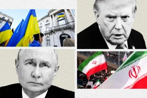 ілюстрація де зображені два президенти США та Росії