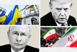 ілюстрація де зображені два президенти США та Росії