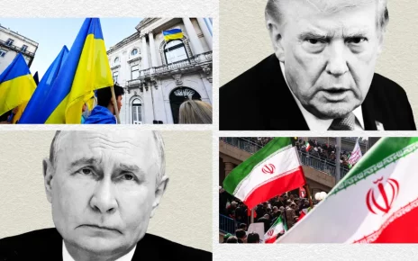 ілюстрація де зображені два президенти США та Росії